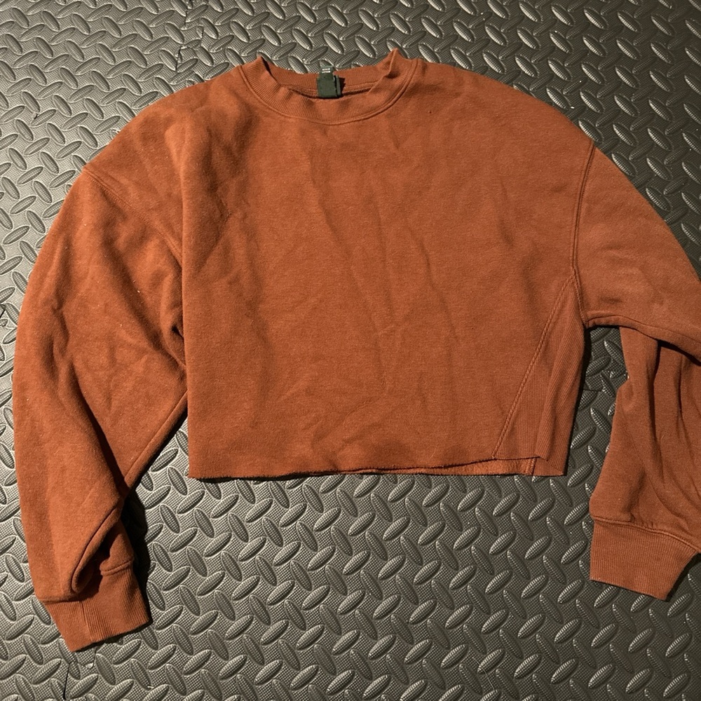 Women's Rust Cropped Sweatshirt